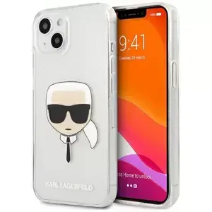 Kryt Karl Lagerfeld KLHCP13SKHTUGLS iPhone 13 mini 5,4" silver hardcase Glitter Karl`s Head (KLHCP13SKHTUGLS)