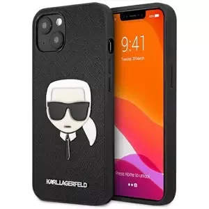 Kryt Karl Lagerfeld KLHCP13SSAKHBK iPhone 13 mini 5,4" black hardcase Saffiano Ikonik Karl`s Head (KLHCP13SSAKHBK)