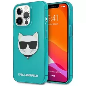 Kryt Karl Lagerfeld KLHCP13XCHTRB iPhone 13 Pro Max 6,7" blue hardcase Glitter Choupette Fluo (KLHCP13XCHTRB)