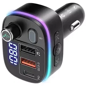 Transmitter Bluetooth 5.0 BlitzWolf BW-BC2, 2x USB + USB-C, PD18W + QC 3.0, RGB