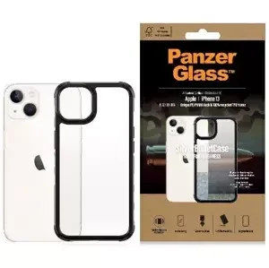Kryt PanzerGlass ClearCase iPhone 13 6.1" black Antibacterial Military grade SilverBullet 0319 (0319)