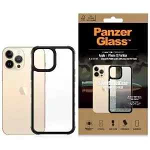 Kryt PanzerGlass ClearCase iPhone 13 Pro Max 6.7" black Antibacterial Military grade SilverBullet 0320 (0320)