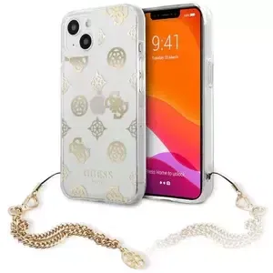 Kryt Guess GUHCP13SKSPEGO iPhone 13 mini 5,4" gold hardcase Peony Chain Collection (GUHCP13SKSPEGO)