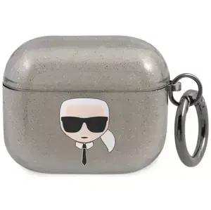 Karl Lagerfeld KLA3UKHGK AirPods 3 cover black Glitter Karl`s Head (KLA3UKHGK)