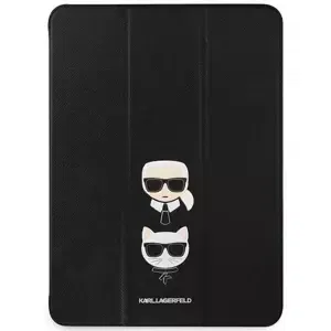 Pouzdro Karl Lagerfeld KLFC11OKCK iPad 11" Pro 2021 Book Cover black Saffiano Karl &Choupette (KLFC11OKCK)