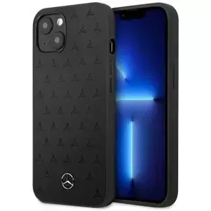 Kryt Mercedes MEHCP13SPSQBK iPhone 13 mini 5,4" black hardcase Leather Stars Pattern (MEHCP13SPSQBK)