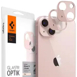 Ochranné sklo Spigen tR Optik 2 Pack, pink - iPhone 13/13 mini (AGL04036)