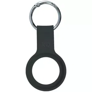 Pouzdro XQISIT Silicone Keyring for AirTag Black (46339)