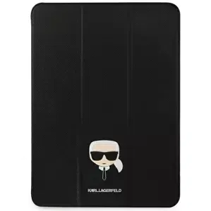 Pouzdro Karl Lagerfeld KLFC11OKHK iPad 11" Pro 2021 Book Cover black Saffiano Karl Head (KLFC11OKHK)