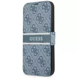 Pouzdro Guess GUBKP13M4GDBL iPhone 13 6,1" blue book 4G Stripe (GUBKP13M4GDBL)