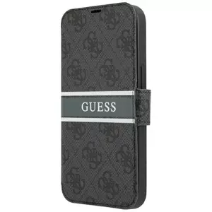 Pouzdro Guess GUBKP13M4GDGR iPhone 13 6,1" grey book 4G Stripe (GUBKP13M4GDGR)