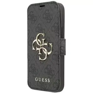 Pouzdro Guess GUBKP13S4GMGGR iPhone 13 mini 5,4" grey book 4G Big Metal Logo (GUBKP13S4GMGGR)