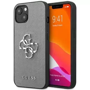 Kryt Guess GUHCP13SSA4GSGR iPhone 13 mini 5,4" grey hardcase Saffiano 4G Metal Logo (GUHCP13SSA4GSGR)