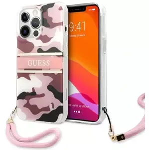 Kryt Guess GUHCP13XKCABPI iPhone 13 Pro Max 6,7" pink hardcase Camo Strap Collection (GUHCP13XKCABPI)