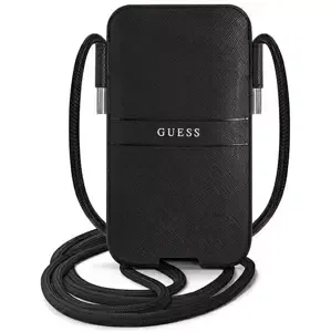 Pouzdro Guess Bag GUPHLPSASBBK 6,7" black Saffiano Strap (GUPHLPSASBBK)