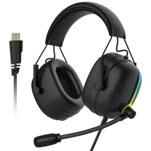 Sluchátka Gaming headphones BlitzWolf AA-GB4, RGB, 7.1 (black)