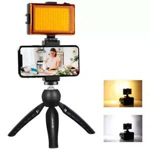 Puluz Live broadcast kit tripod mount + LED lamp + phone clamp