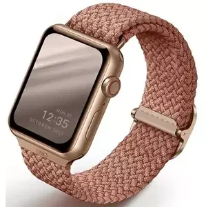 Řemínek UNIQ strap Aspen Apple Watch 44/42/45mm Braided grapefruit pink (UNIQ-44MM-ASPPNK)