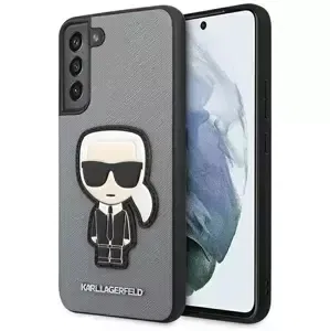 Kryt Karl Lagerfeld KLHCS22MOKPG S906 S22+ silver hardcase Saffiano Ikonik Karl`s Patch (KLHCS22MOKPG)