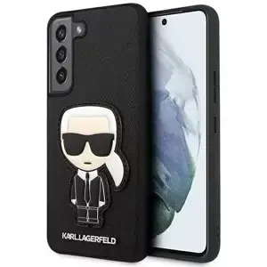 Kryt Karl Lagerfeld KLHCS22SOKPK S901 S22 black hardcase Saffiano Ikonik Karl`s Patch (KLHCS22SOKPK)