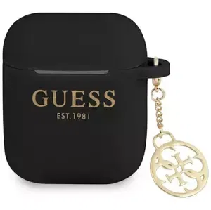 Guess  GUA2LSC4EK AirPods cover black Silicone Charm Collection (GUA2LSC4EK)