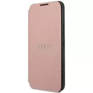 Pouzdro Guess GUBKS22SPSASBPI S22 S901 pink book Saffiano Stripes (GUBKS22SPSASBPI)