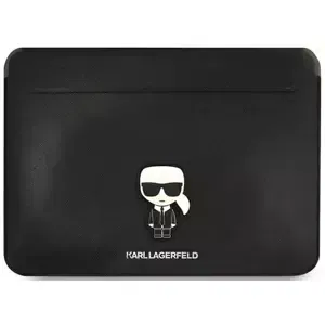 Pouzdro Karl Lagerfeld Sleeve KLCS14PISFBK 13/14" black Saffiano Ikonik Karl (KLCS14PISFBK)