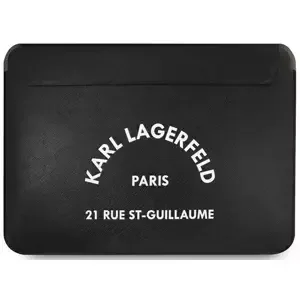 Pouzdro Karl Lagerfeld Sleeve KLCS16RSGSFBK 16" black Saffiano RSG (KLCS16RSGSFBK)