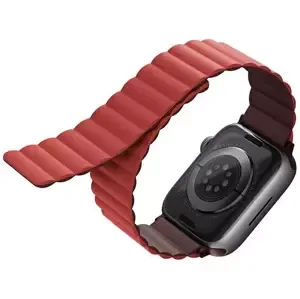 Řemínek UNIQ strap Revix Apple Watch Series 4/5/6/7/SE 40/41mm. Reversible Magnetic maroon-coral (UNIQ-41MM-REVMRNCRL)