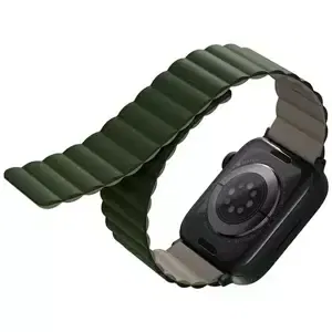 Řemínek UNIQ strap Revix Apple Watch Series 4/5/6/7/SE 40/41mm. Reversible Magnetic green-taupe (UNIQ-41MM-REVGRNTPE)