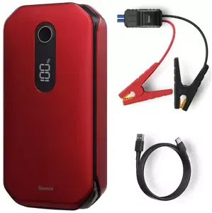 Nabíječka Baseus Super Energy Car Jump Starter 12000mAh, 1000A, USB (red)