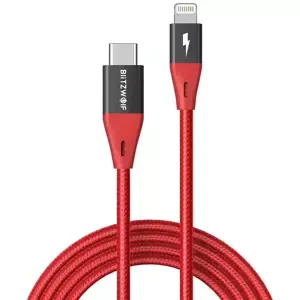 Kabel Cable USB-C to Lightning BlitzWolf BW-CL3, MFI, 20W, 1.8m (red)