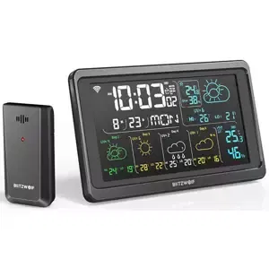 Meteorologická stanice Blitzwolf BW-WS04 Smart Wi-Fi Weather Station (black)