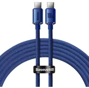 Kabel Baseus Crystal Shine cable USB-C to USB-C, 100W, 1.2m (blue)