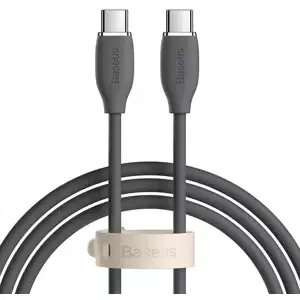 Kabel Baseus Jelly  cable USB-C to USB-C, 100W, 1,2m (black)