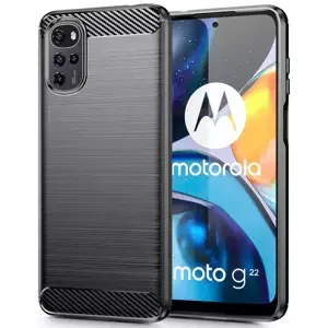 Kryt TECH-PROTECT TPUCARBON MOTOROLA MOTO G22 BLACK (9589046921889)