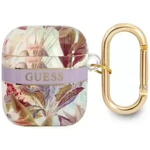 Guess GUA2HHFLU AirPods cover purple Flower Strap Collection (GUA2HHFLU)