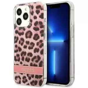 Kryt Guess GUHCP13LHSLEOP iPhone 13 Pro / 13 6,1" pink hardcase Leopard (GUHCP13LHSLEOP)