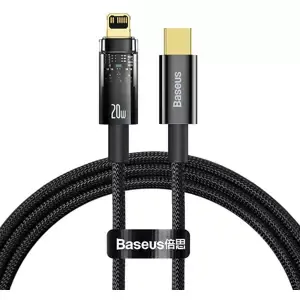 Kabel Baseus Explorer,USB-C to Lightning Cable, 20W, 1m (Black)