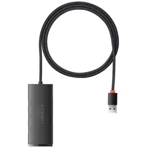 Baseus Lite Series Hub 4in1 USB to 4x USB 3.0, 1m (Black)