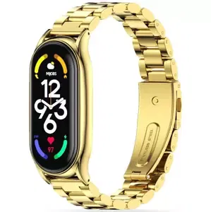 Řemínek TECH-PROTECT STAINLESS XIAOMI MI SMART BAND 7 GOLD (9589046923500)