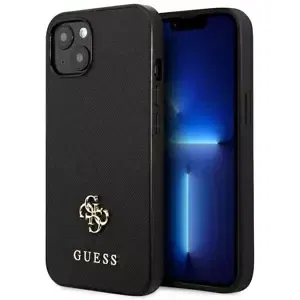 Kryt Guess GUHCP13SPS4MK iPhone 13 mini 5,4" black hardcase Saffiano 4G Small Metal Logo (GUHCP13SPS4MK)