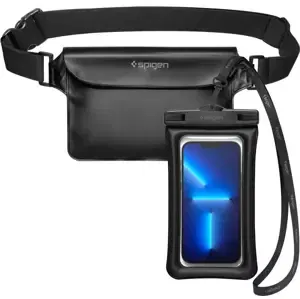 Pouzdro SPIGEN A621 UNIVERSAL WATERPROOF CASE & WAIST BAG BLACK (AMP04533)