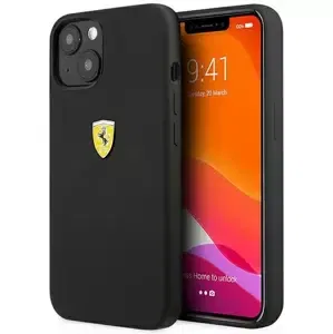 Kryt Ferrari FESSIHCP13MBK iPhone 13 6,1" black hardcase Silicone (FESSIHCP13MBK)