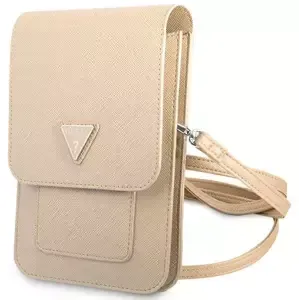 Guess Handbag GUWBSATMLG beige Saffiano Triangle (GUWBSATMLG)