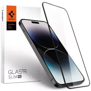 Ochranné sklo SPIGEN GLASS FC IPHONE 14 PRO BLACK (AGL05221)