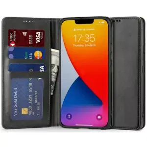 Pouzdro TECH-PROTECT WALLET MAGNET IPHONE 14 BLACK (9589046925641)