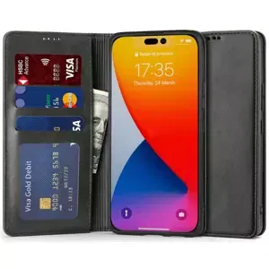 Pouzdro TECH-PROTECT WALLET MAGNET IPHONE 14 PRO BLACK (9589046925658)