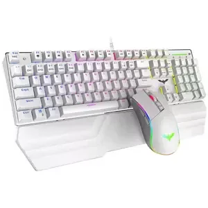 Herní klávesnice Gaming set 2in1 Havit KB389L Keyboard + mouse (white)