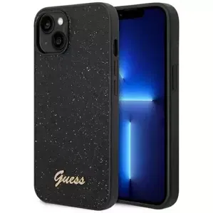 Kryt Guess GUHCP14SHGGSHK iPhone 14 6,1" black hard case Glitter Script (GUHCP14SHGGSHK)